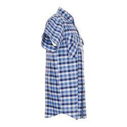 Planam Country Hemd 1/4-Arm blau kariert