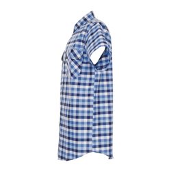 Planam Country Hemd 1/4-Arm blau kariert