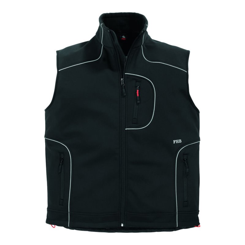FHB Softshell-Weste Martin 78517 schwarz