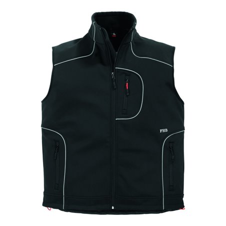 FHB Softshell-Weste Martin 78517 schwarz