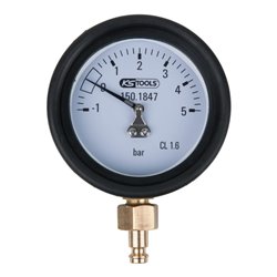 KS Tools Manometer inkl. Anschlussnippel und Schutzkappe