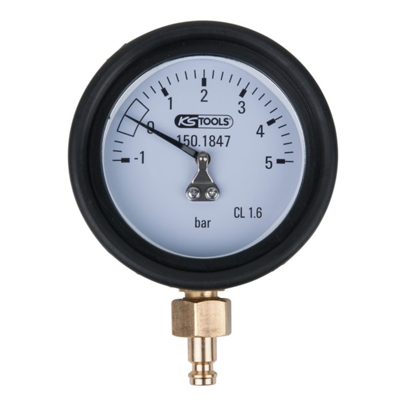 KS Tools Manometer inkl. Anschlussnippel und Schutzkappe