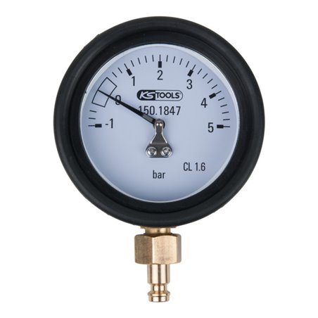 KS Tools Manometer inkl. Anschlussnippel und Schutzkappe