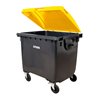 STIER 4-Rad-Müllgroßbehälter 1100 l grau/gelb