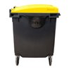 STIER 4-Rad-Müllgroßbehälter 1100 l grau/gelb