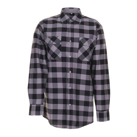 Planam Square Hemd schwarz/zink