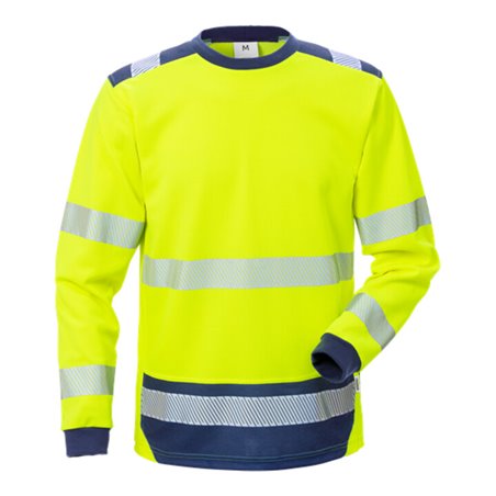 Fristads High Vis T-Shirt Langarm KL. 3 7724 THV Dunkelblau (Herren)
