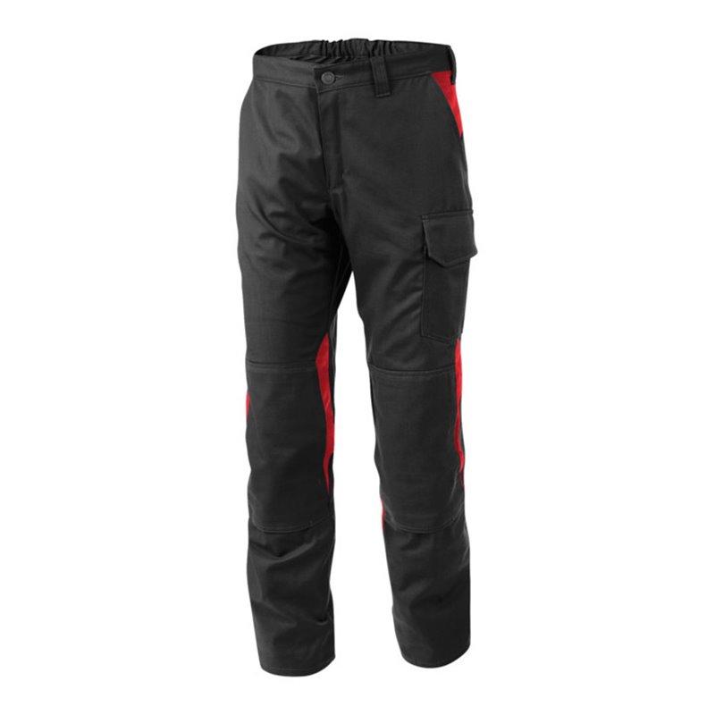 Kübler Vita cotton+ Hose 2L46 schwarz/mittelrot