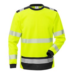Fristads High Vis T-Shirt Langarm KL. 3 7724 THV Gelb (Herren) 2XL