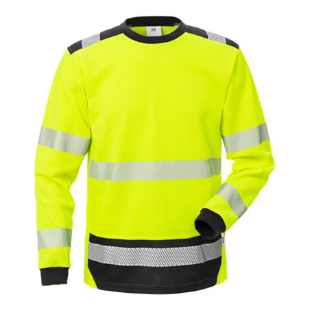 Fristads High Vis T-Shirt Langarm KL. 3 7724 THV Gelb (Herren) 2XL