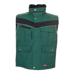 Planam Winter-Weste Plaline grün/schwarz