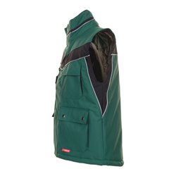 Planam Winter-Weste Plaline grün/schwarz