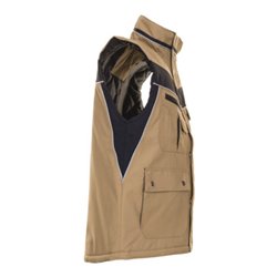 Planam Winter-Weste Plaline sand/schwarz