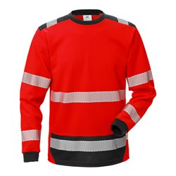 Fristads High Vis T-Shirt Langarm KL. 3 7724 THV Rot (Herren)