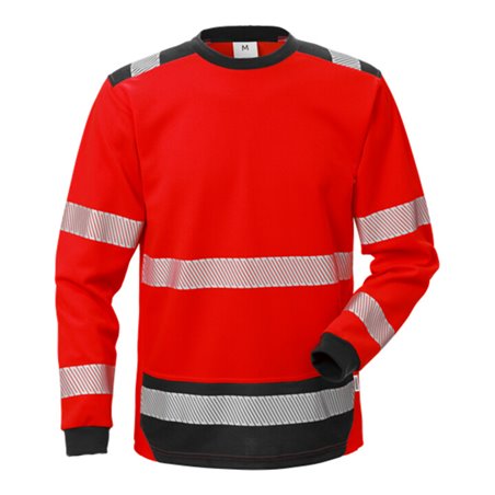 Fristads High Vis T-Shirt Langarm KL. 3 7724 THV Rot (Herren)