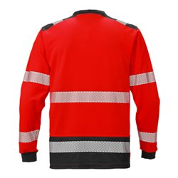 Fristads High Vis T-Shirt Langarm KL. 3 7724 THV Rot (Herren)