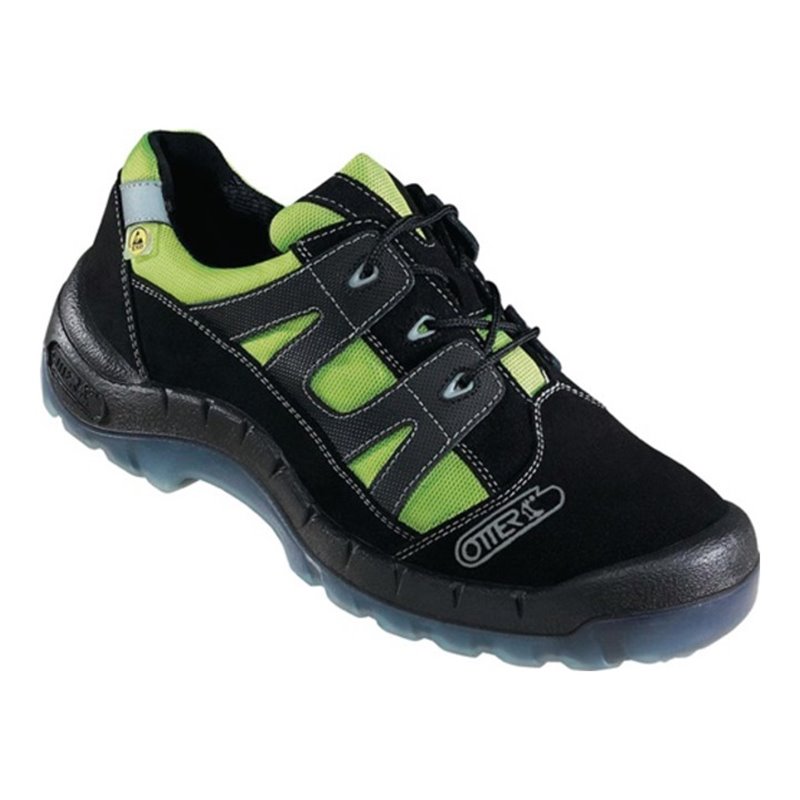 Otter Sicherheitsschuhe 93721-524, EN20345 S2 ESD schwarz/grün