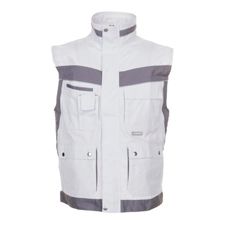 Planam Weste Plaline weiß/zink