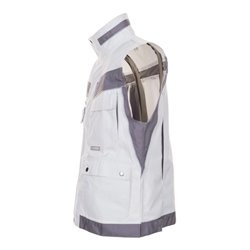 Planam Weste Plaline weiß/zink