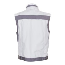 Planam Weste Plaline weiß/zink