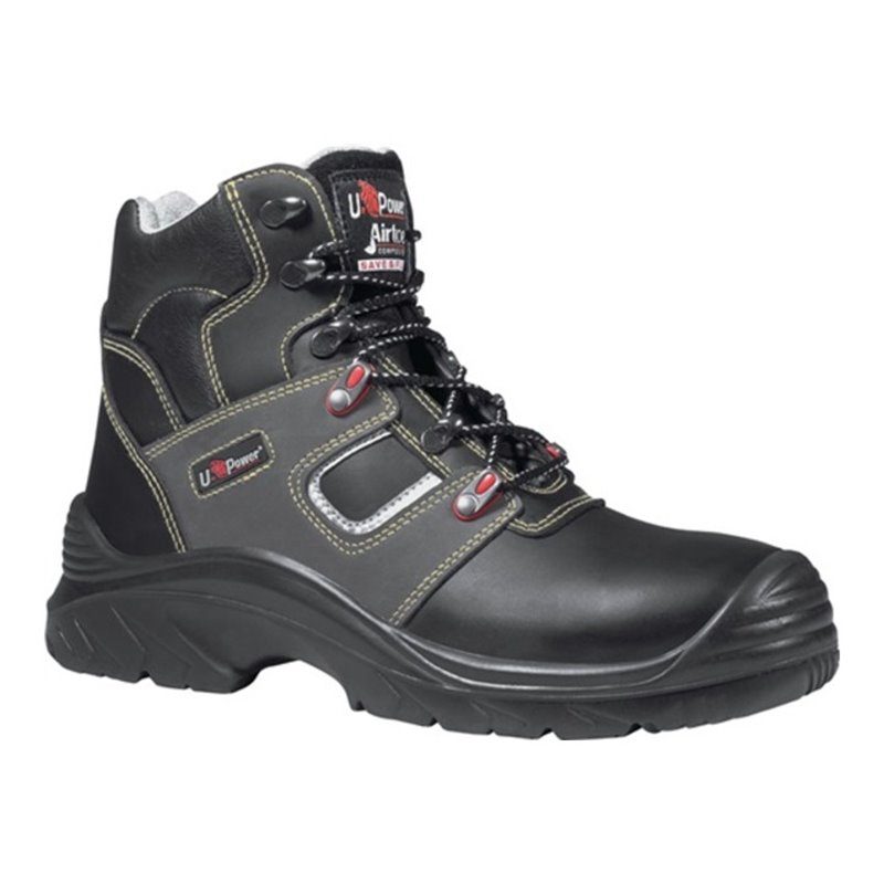 U-Power Schweißerstiefel Cruc, EN20345 S3 HRO HI SRC schwarz