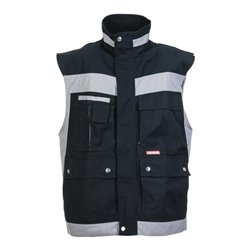 Planam Weste Plaline schwarz/zink