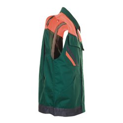 Planam Weste Visline grün/orange/schiefer