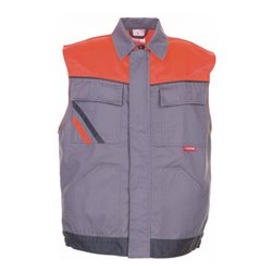 Planam Weste Visline zink/orange/schiefer