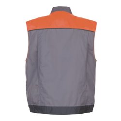 Planam Weste Visline zink/orange/schiefer