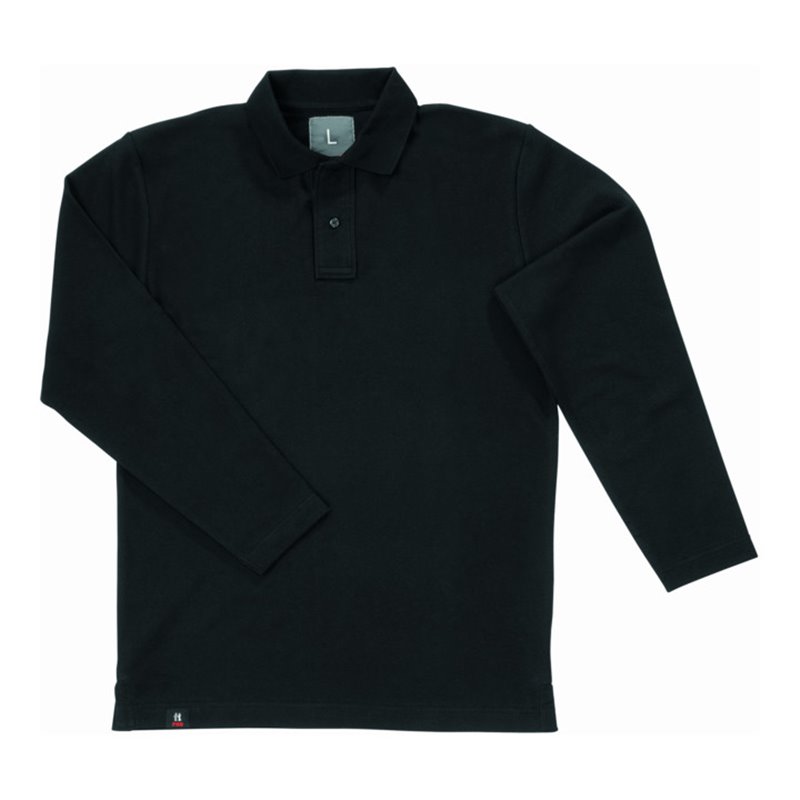 FHB Polo-Langarmshirt Dennis 91585 schwarz