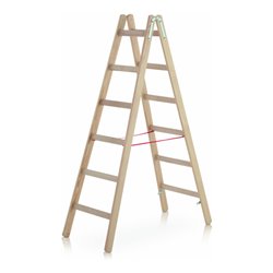 ZARGES Cresta B - Holz-Stehleiter 2 x 8 Sprossen