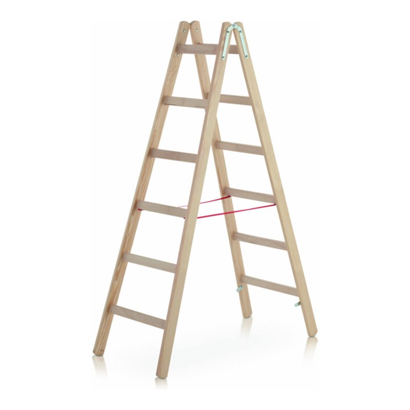 ZARGES Cresta B - Holz-Stehleiter 2 x 8 Sprossen