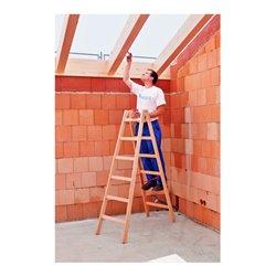 ZARGES Cresta B - Holz-Stehleiter 2 x 8 Sprossen