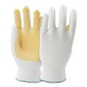KCL Schutzhandschuhe 912 Polytrix N genoppt mit Strickbund weiß/gelb