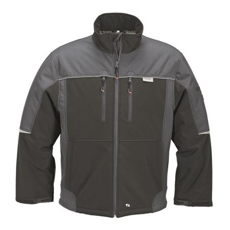 Terratrend Job Revolution Berufssoftshelljacke schwarz/grau