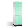 C+P Fächerschrank Cambio auf Sockel 10 Fächer Front Lichtgrün Korpus Lichtgrau