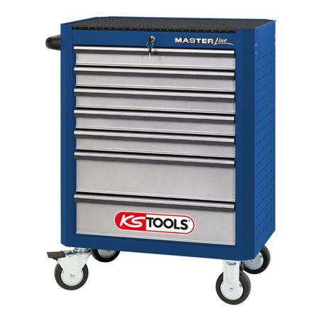 KS Tools MASTERline Werkstattwagen, blau/silber