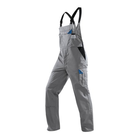 Kübler Brand X Latzhose 1085 grau/kornblumenblau