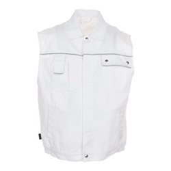 Planam Weste Canvas 320 reinweiß/reinweiß