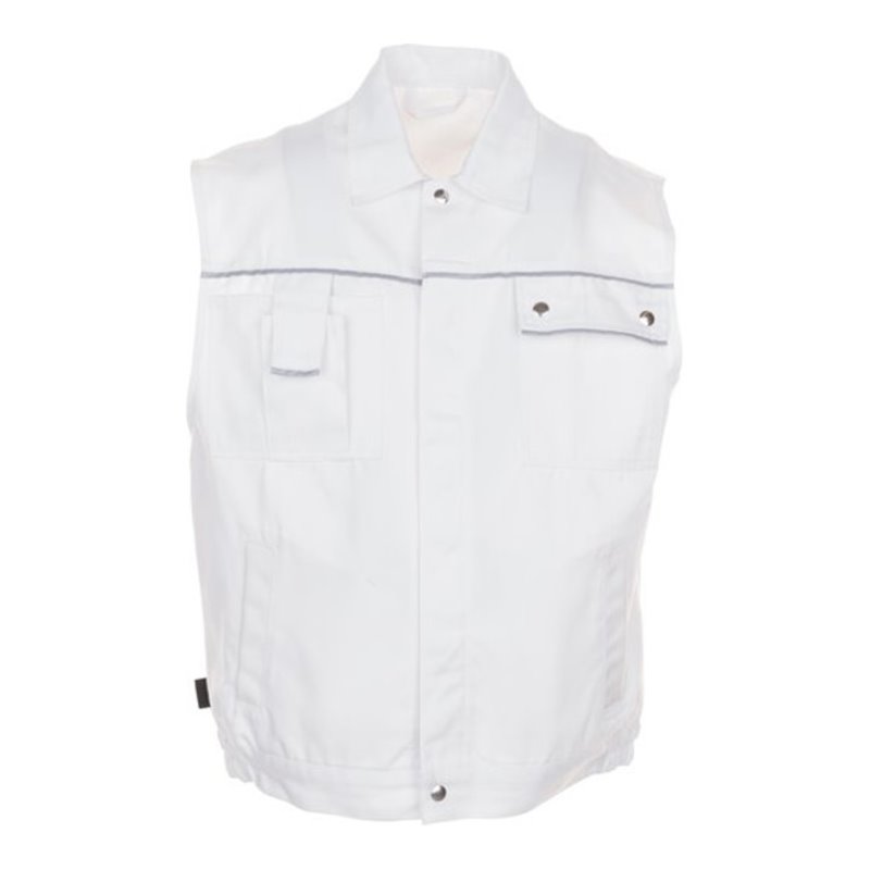 Planam Weste Canvas 320 reinweiß/reinweiß