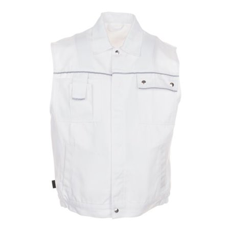 Planam Weste Canvas 320 reinweiß/reinweiß