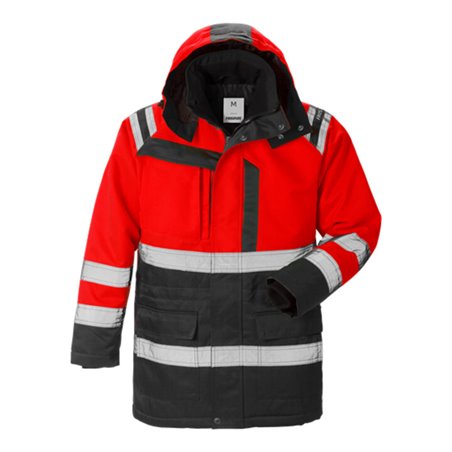 Fristads High Vis Winterparka Kl. 3 4042 PP Rot (Herren)