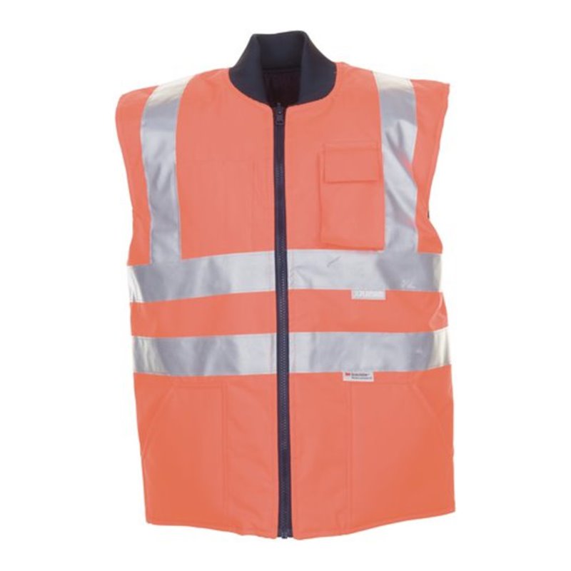 Planam Winter Weste Warnschutz uni orange
