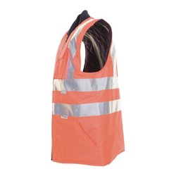 Planam Winter Weste Warnschutz uni orange