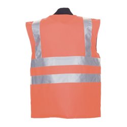 Planam Winter Weste Warnschutz uni orange