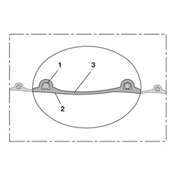 Norres Lebensmittelschlauch leicht Ø 60mm L: 10m PROTAPE® PUR-INOX 330 FOOD-AS