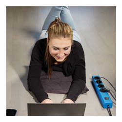 Brennenstuhl hugo! 19.500A Überspannungsschutz-Steckdosenleiste 8-fach 2m H05VV-F 3G1,5