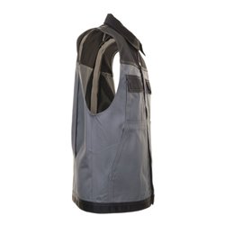 Planam Weste Tristep grau/schwarz