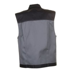 Planam Weste Tristep grau/schwarz