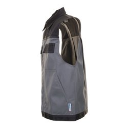 Planam Weste Tristep grau/schwarz